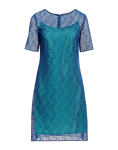 ANGELO MARANI Short dress Midnight blue 100% Polyester