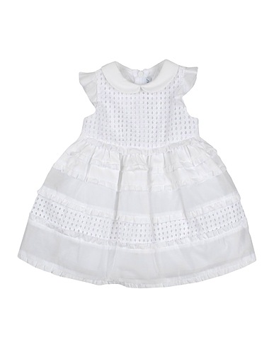 SIMONETTA TINY Vestito Baby  Bianco 100% Cotone, Cupro, Poliestere