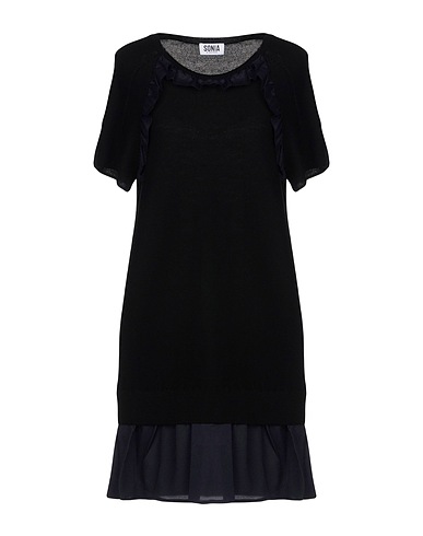 SONIA by SONIA RYKIEL Short dress Black 50% Wool, 50% Acrylic, Polyester