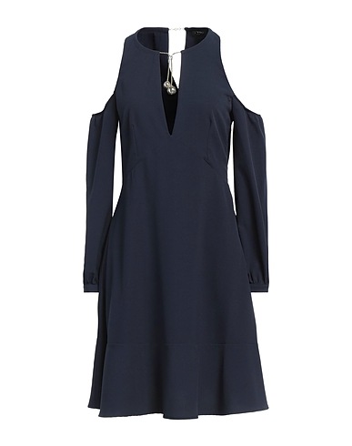 TWINSET Short dress Midnight blue 96% Polyester, 4% Elastane
