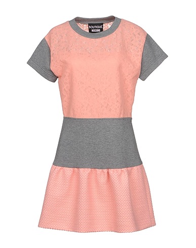 BOUTIQUE MOSCHINO Short dress Pink 100% Polyether, Cotton, Polyamide