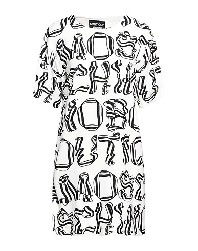 BOUTIQUE MOSCHINO Short dress White 95% Polyester, 5% Other Fibres