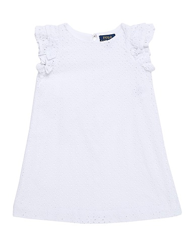 POLO RALPH LAUREN Dress White 100% Cotton