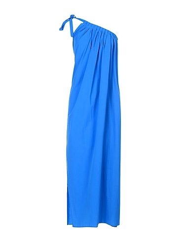 MANILA GRACE Langes Kleid Azurblau 87% Polyamid, 13% Elastan
