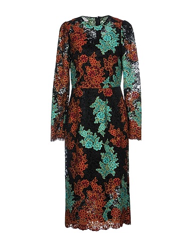 DOLCE&GABBANA Vestito midi Nero 60% Poliestere, 30% Poliammide, 10% Viscosa