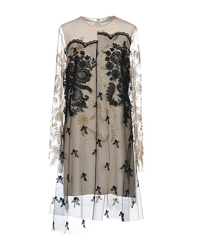 STELLA McCARTNEY Midi dress Beige 100% Polyamide, Polyester, Mother-of-pearl