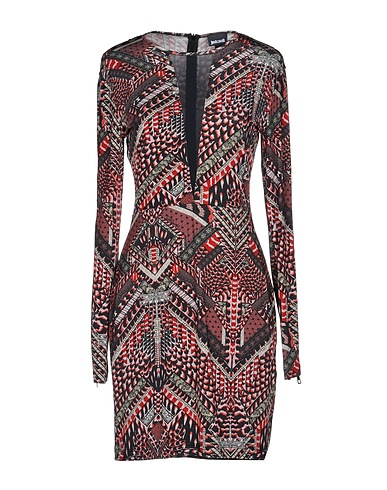JUST CAVALLI Vestito corto Rosso 95% Viscosa, 5% Elastan, Poliammide