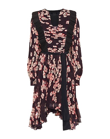 ISABEL MARANT Vestito midi Prugna 100% Poliestere, Seta