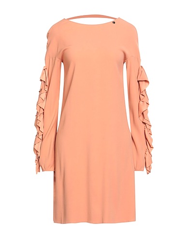 LIU •JO Short dress Apricot 99% Viscose, 1% Elastane