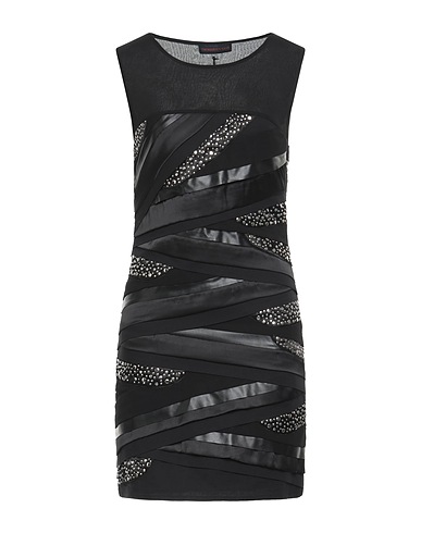TRUSSARDI JEANS Elegant dress Black 90% Polyester, 10% Cotton