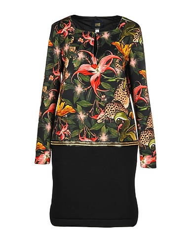 CAVALLI CLASS Vestito corto Verde 94% Poliestere, 6% Elastan