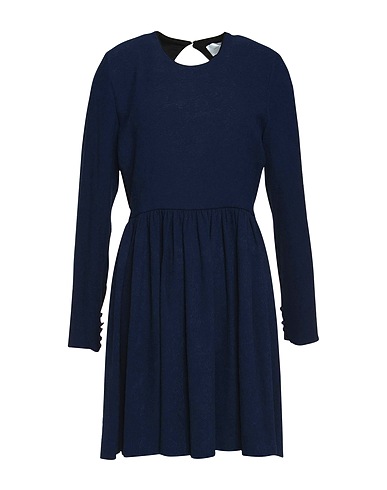 VICTORIA, VICTORIA BECKHAM Office dress Midnight blue 95% Viscose, 5% Elastane
