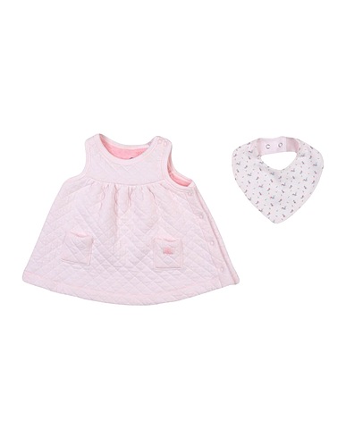 PETIT BATEAU Babykleid Rosa 73% Baumwolle, 27% Polyester