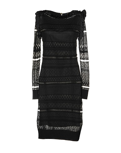 CAVALLI CLASS Midi dress Black 59% Viscose, 41% Polyamide