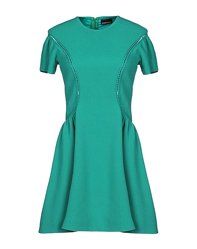 ERMANNO DI ERMANNO SCERVINO Short dress Emerald green 70% Viscose, 30% Virgin Wool