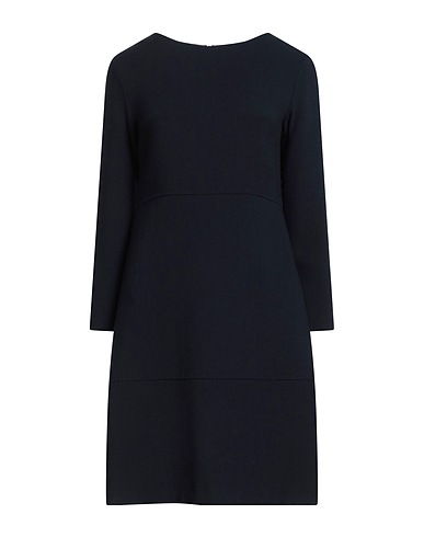 ANTONELLI Midi dress Navy blue 100% Virgin Wool