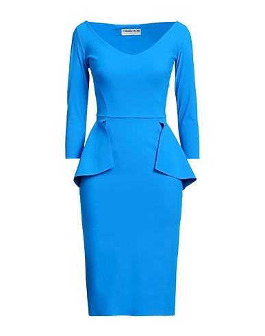 CHIARA BONI LA PETITE ROBE Vestito midi Azzurro 72% Poliammide, 28% Elastan