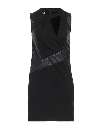 ANNARITA N Vestito corto Nero 80% Viscosa, 14% Poliammide, 6% Elastan