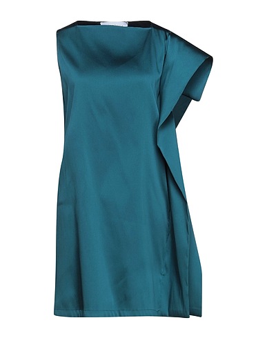 GIANLUCA CAPANNOLO Short dress Deep teal 90% Polyester, 7% Polyamide, 3% Elastane