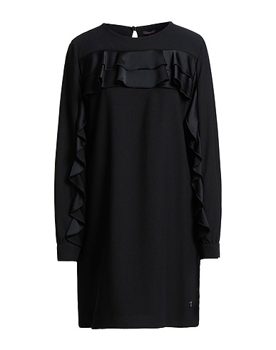 TRUSSARDI JEANS Short dress Black 100% Polyester