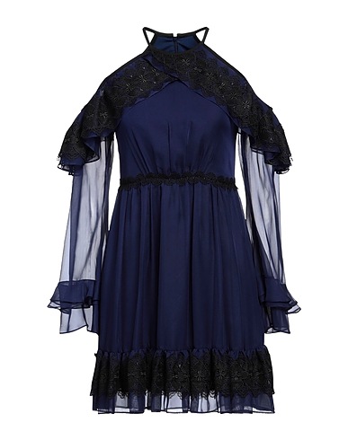 THREE FLOOR Short dress Midnight blue 100% Polyester