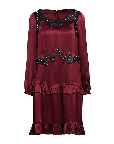 FRANKIE MORELLO Robe courte Pourpre 100% Soie