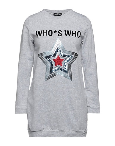 WHO*S WHO Sweat-shirt Gris 95% Coton, 5% Élasthanne