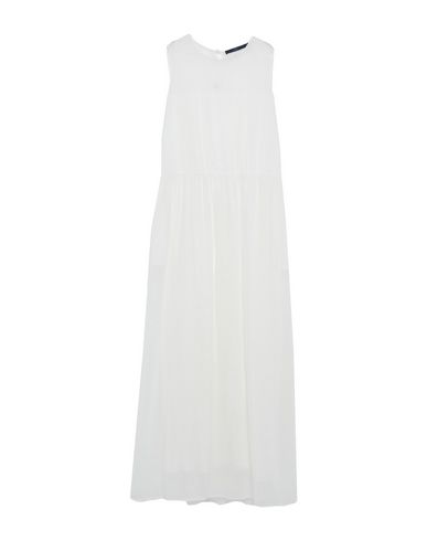 Blue Les Copains Long Dresses In White