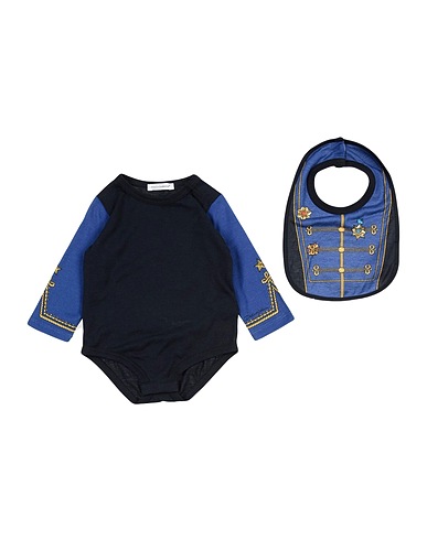 DOLCE&GABBANA Baby bodysuit Midnight blue 100% Cotton
