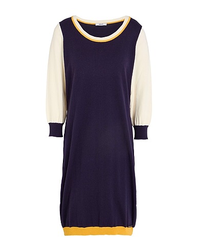 LIU •JO Short dress Midnight blue 60% Cotton, 20% Polyamide, 20% Viscose