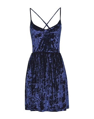 GEORGE J. LOVE Short dress Blue 97% Polyester, 3% Elastane