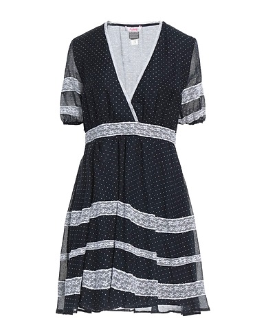 BLUGIRL Short dress Midnight blue 70% Cotton, 30% Silk