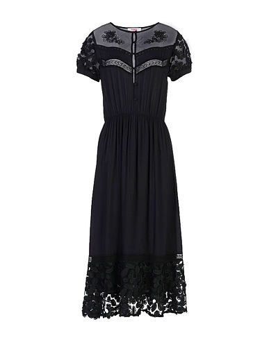 BLUGIRL Midi dress Black 100% Viscose, Polyester