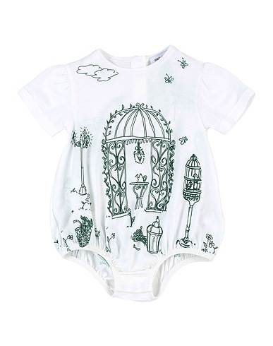 DOLCE&GABBANA Baby bodysuit White 100% Cotton
