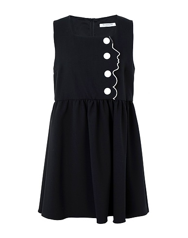 VIVETTA Short dress Black 73% Polyester, 20% Viscose, 7% Elastane