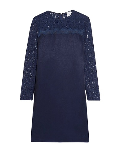 IRIS & INK Short dress Midnight blue 70% Cotton, 30% Polyester