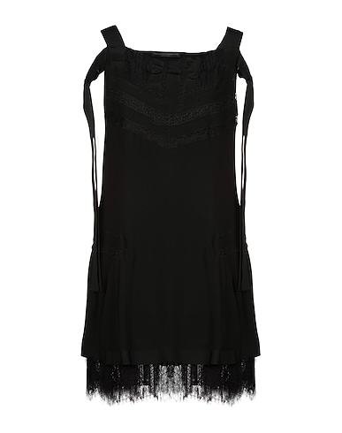 ERMANNO SCERVINO Midi dress Black 100% Silk, Polyester, Polyamide, Cotton