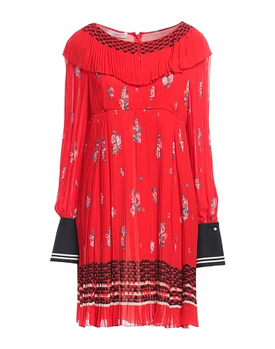 PHILOSOPHY di LORENZO SERAFINI Pleated dress Red 100% Viscose