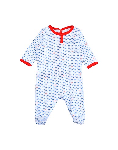 PETIT BATEAU Baby jumpsuit  White 100% Cotton