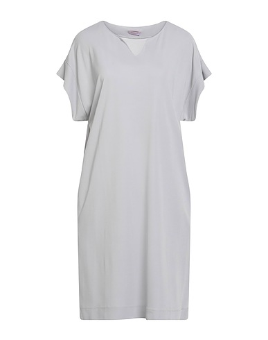 ROSSOPURO Short dress Light grey 100% Viscose