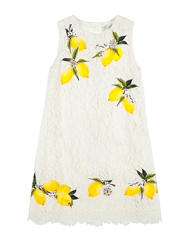 DOLCE&GABBANA Dress White 37% Cotton, 34% Viscose, 29% Polyamide