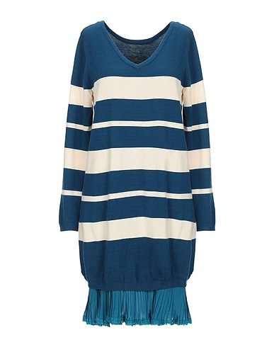 MY TWIN TWINSET Short dress Deep teal 55% Viscose, 45% Polyamide