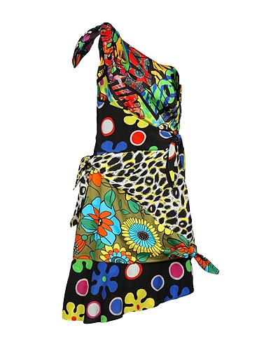 MOSCHINO Midi dress Black 100% Silk, Rayon, Other Fibres, Cotton