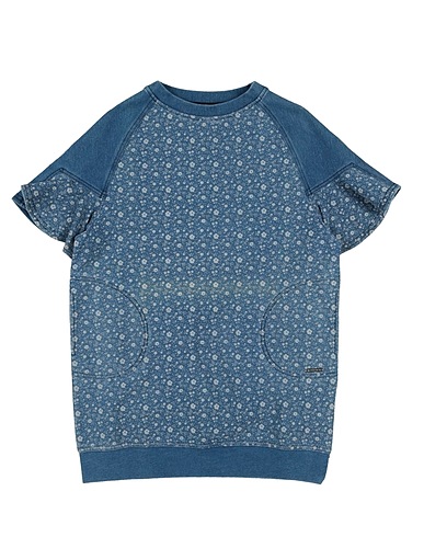 TWINSET Denim dress Blue 59% Cotton, 35% Polyester, 6% Elastane