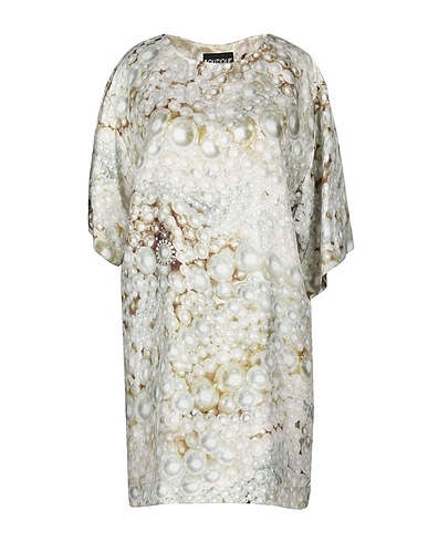 BOUTIQUE MOSCHINO Short dress Light grey 100% Silk