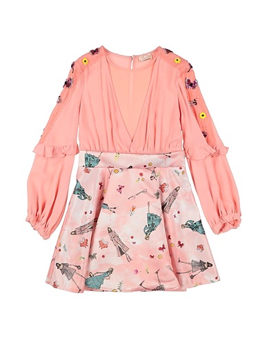 ELISABETTA FRANCHI Kids’ co-ord Pink 100% Polyester, Viscose