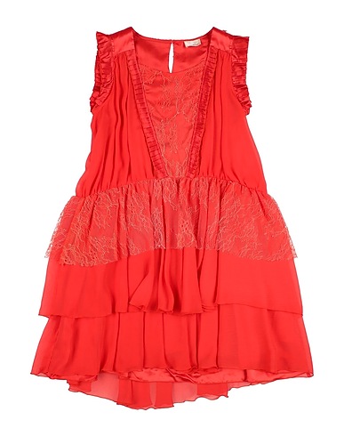 ELISABETTA FRANCHI Elegantes Kleid Rot 100% Polyester, Polyamid