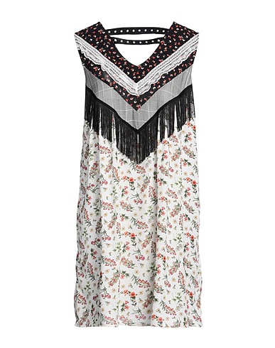 GAëLLE Paris Short dress White 100% Polyester, Viscose