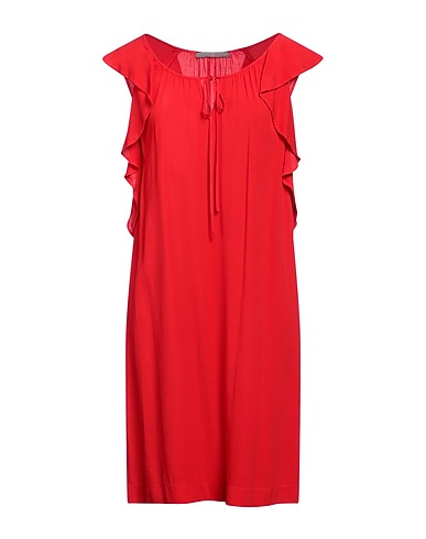 19.70 NINETEEN SEVENTY Midi dress Red 100% Viscose