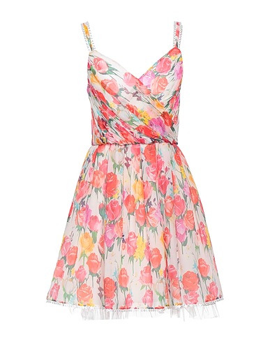 ANNA MOLINARI BLUMARINE Vestito corto Rosso 53% Seta, 47% Poliammide, Poliestere